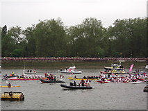 TQ2777 : Dragon Boats, River Thames by David Anstiss
