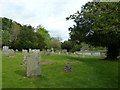 Parish church at Gussage All Saints: churchyard (1)