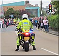 PSNI motorcycle escort to the Olympic Flame procession at the Shimna Road/Bryansford Road cross roads