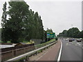 The A2, eastbound towards the M25