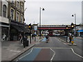 The rail bridge on Clapham High Street