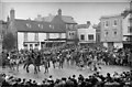 The Hunt Gathering in The Market Square Bicester c.1948