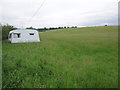 Caravan in field near to Wells Farm