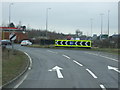 A43 approaching roundabout, Baynard