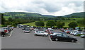 Nearly full main car park, Hay-on-Wye