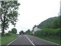 The A483 approaching Caefron