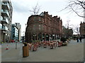 Unoccupied seats in Millennium Square