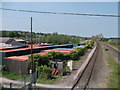 Self storage containers in Bagillt station yard