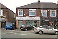 SJ8292 : Businesses on Barlow Moor Road by Gerald England