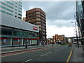 Looking east south-east along Furnival Gate