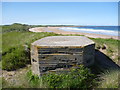 NU2422 : Coastal Northumberland : WW2 Pillbox at South End Of Embleton Bay by Richard West