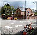 Diversion at  Cwrt-y-defaid road junction