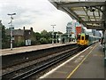 Train arriving Battersea Park station