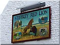 Detail of pub sign, Stiffkey Red Lion