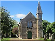 NT9951 : Western chapel in Tweedmouth Cemetery by Graham Robson