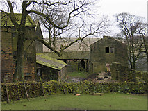 SD9826 : Barns at Erringden Grange by Trevor Littlewood