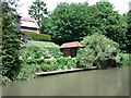 Brickham House backing onto the Kennet and Avon canal, at Brickham Bridge, Devizes