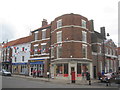 The corner of Mercer Row and Market Place, Louth