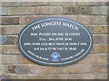 TQ2472 : The Longest Match Plaque at Wimbledon Tennis Club by David Hillas