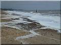 TG4128 : Sea foam on Eccles-on-Sea beach by Richard Humphrey