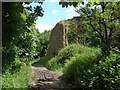 Remains of the railway bridge over Tyersal Lane