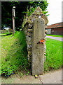 Dated gatepost at Willerby church