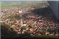 Louth centre, aerial, looking east