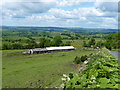 Barns and fields at High Cross