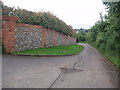 Wall surrounding the Manor House Mumfords Lane