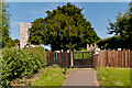 TQ8352 : Gateway to St Margaret's Churchyard, Broomfield by Ian Capper