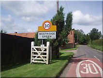 SU5679 : B4009 enters Westridge Green from Goring by Bikeboy