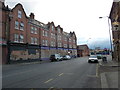 Boarded up business premises in Gibraltar Street