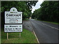 Entering Oakham on the B640