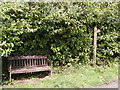 Bench opposite entrance to Cwmllefrith