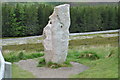NJ2508 : Standing stone near Corgarff Castle, Lecht Summit by Ian M Reed