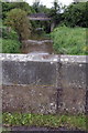 Benchmark on parapet of Howden Bridge