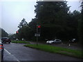 Main Road at the junction of Poles Lane, Hursley