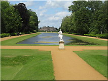TL0934 : The Long Canal at Wrest Park by M J Richardson