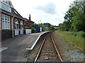 ST5475 : Bristol : Sea Mills railway station viewed from a level crossing by Jaggery