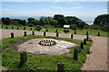 The site of a gun emplacement on Fox Hill Down