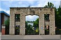 Preserved gateway to the former Firth & Sons Siemens Melting Shop