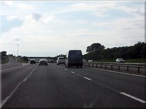 SP3060 : M40 motorway at junction 13 (A452) by Peter Whatley