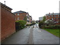 Approaching the junction of Broomspring Lane and Broomspring Close