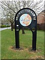 Welcome sign near Broomspring Lane