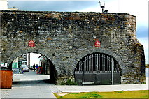 M2924 : Galway - Medieval Wall & Spanish Arch - NW Side by Joseph Mischyshyn