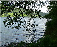 SH9721 : View east along Lake Vyrnwy by Mat Fascione