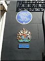 TQ2880 : Blue plaque in Curzon Street by Basher Eyre
