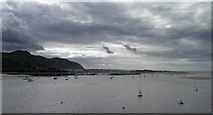 SH7878 : View across Conwy estuary to the marina by Steve  Fareham