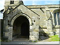 SK2842 : Leaning Porch, All Saints, Muggington by Rob Howl