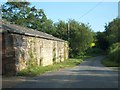 Wall of farm building at Fullholding